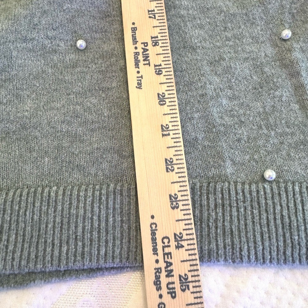 HM Gray Pearl Embellished Wool Blend Knit Sweater‎ XL 1025947 4 - Picture 8 of 8